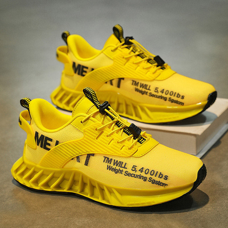 Men's Mesh Running Sneakers - Style D370 front product view