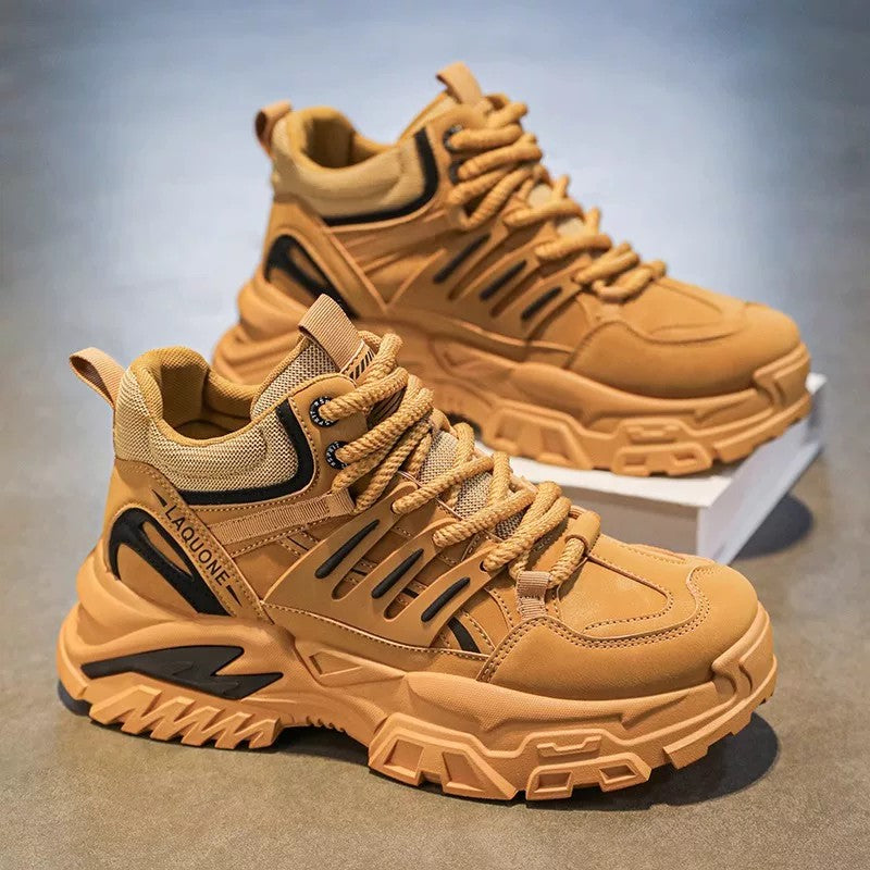 Men's High-Top Platform Outdoor Sneakers - Style 3475 front product view